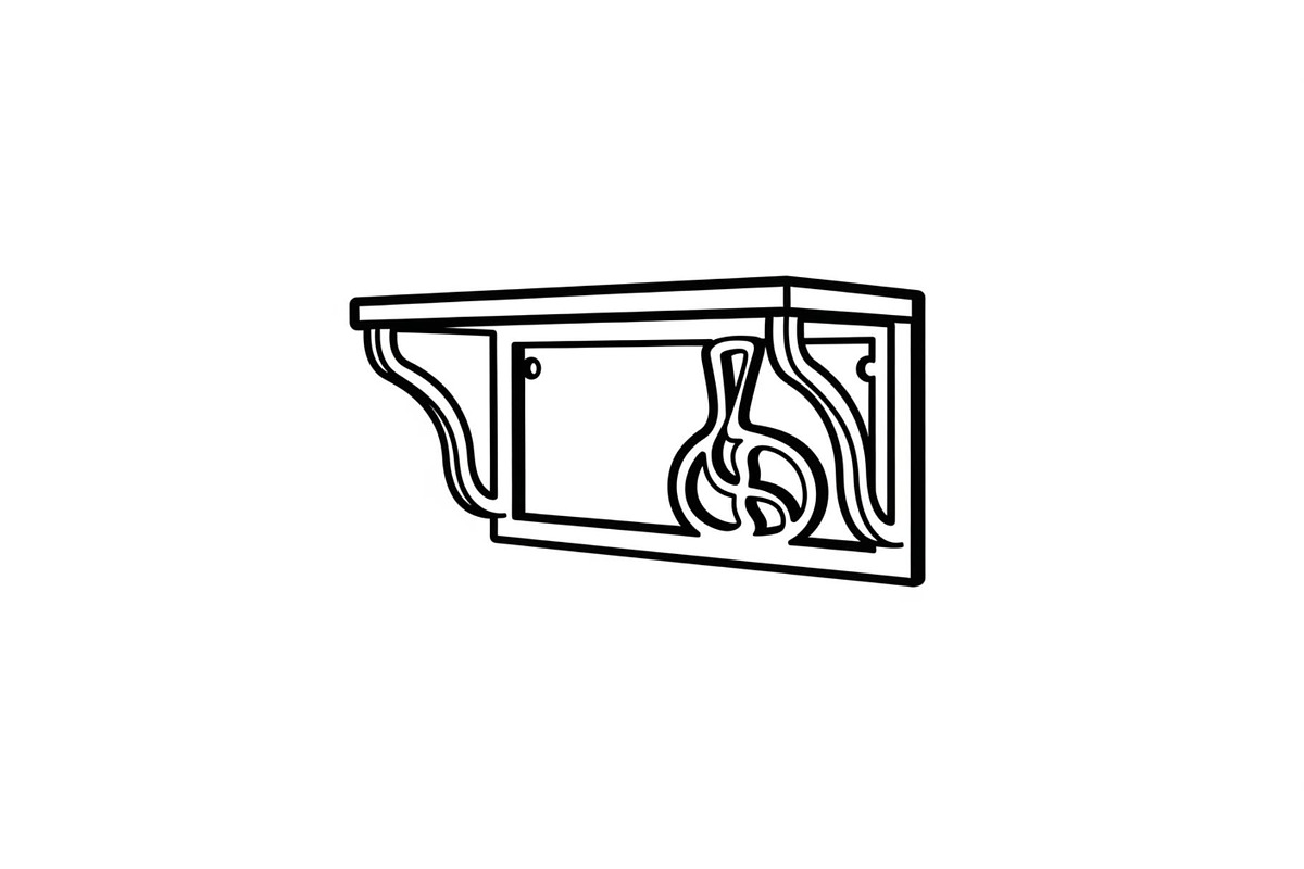 Wall Shelf Bracket Vector Bundle, an Illustration by Gaye Art (Photo 32 of 51)