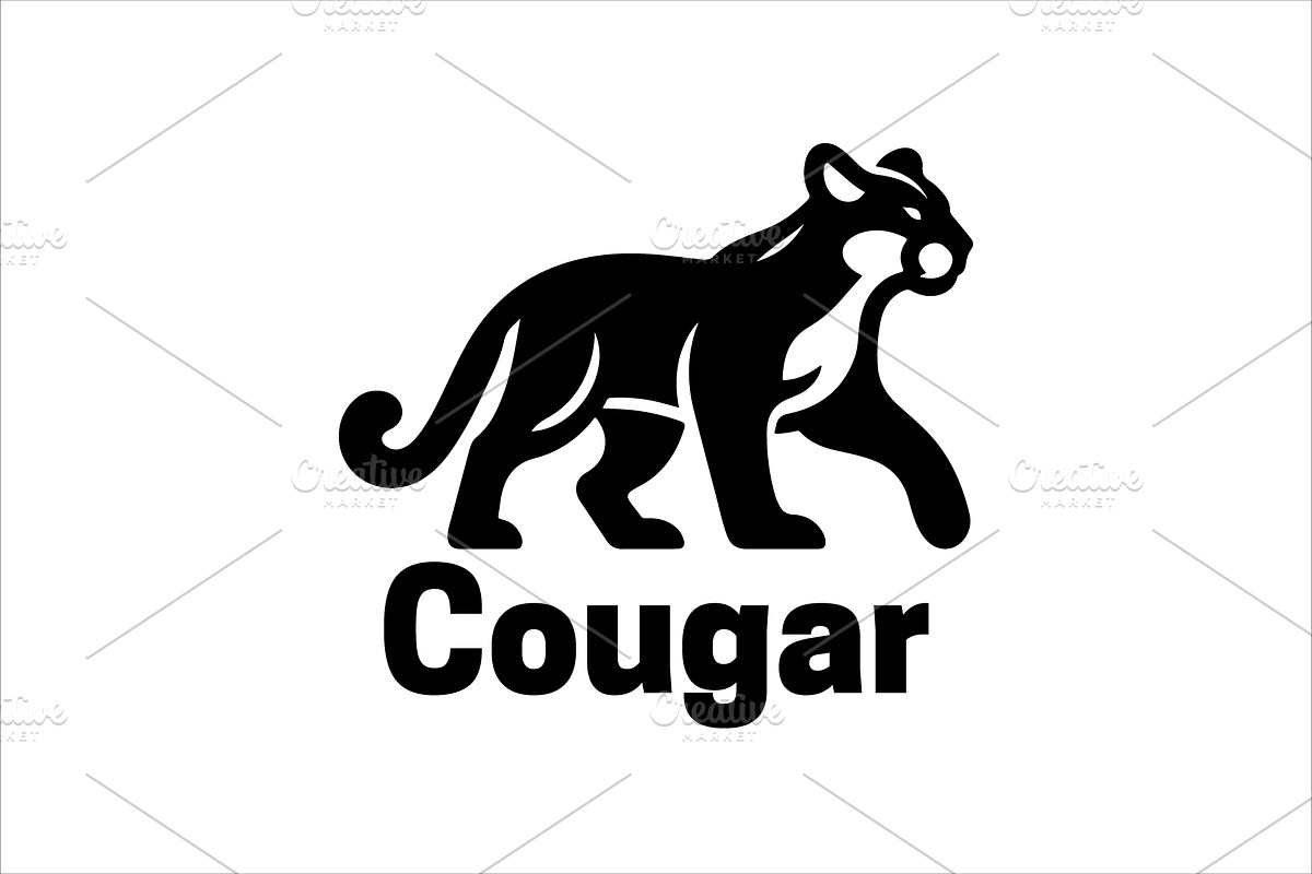 Cougar Logo Design Template, a Branding & Logo Template by Vectorium Studio