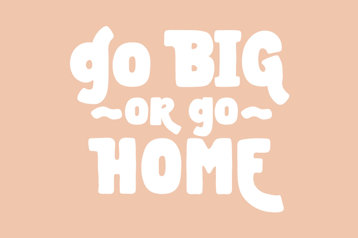 Be BOLD Font preview 3