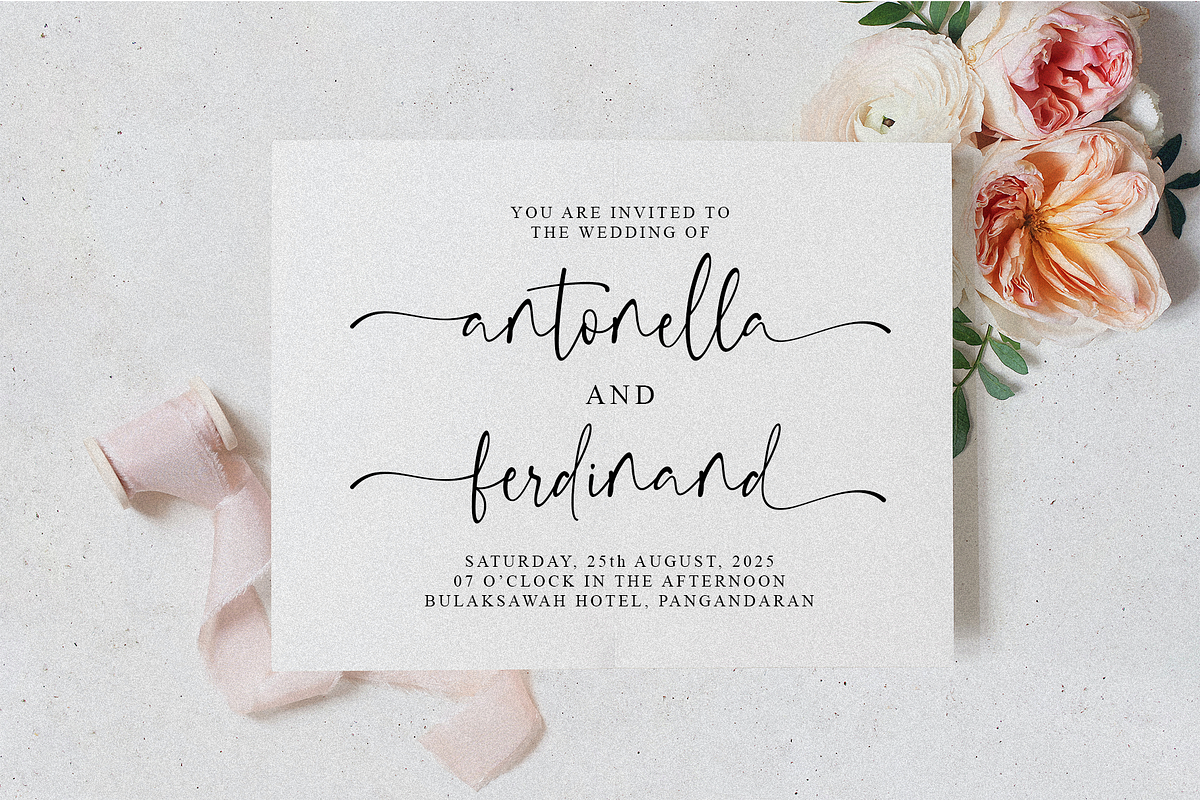 Belathine - Modern Script Font, a Script Font by MJB Letters (Photo 7 of 10)