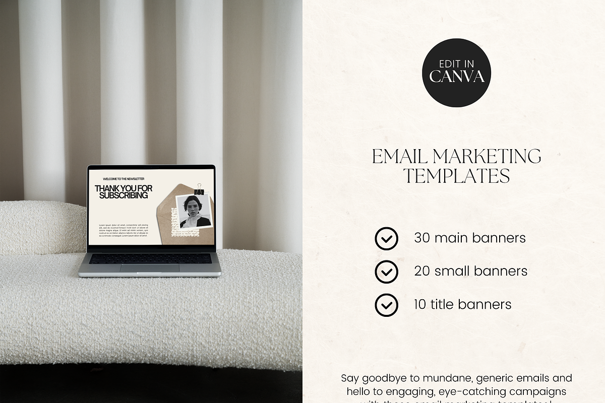 Email Marketing Newsletter Template, an Email Template by Branding Babe Co. (Photo 2 of 10)