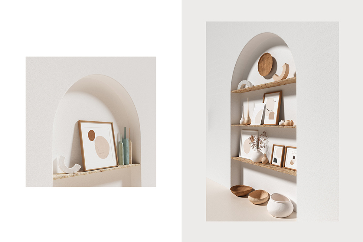 Artisan Frame Mockup, a Print Template by LINII (Photo 2 of 8)