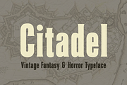 Citadel Fantasy Game Font, a Serif Font by Paper Moon Graphic Supply (Thumbnail 1 of 6)