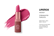 Lipstick PSD Mockup Bundle, an Advertising Mockup by Pixel Foundry (Thumbnail 1 of 6)
