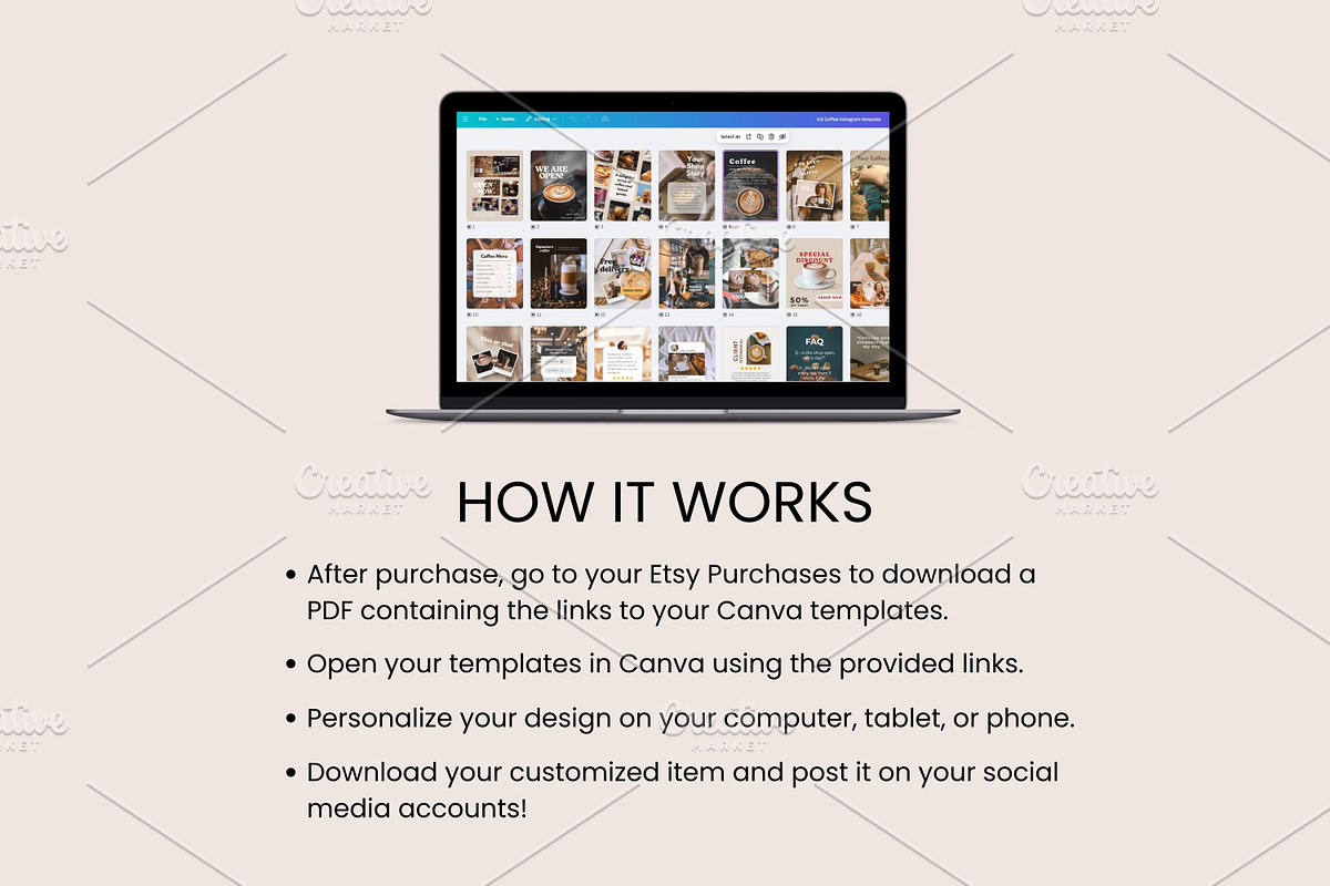 Coffee Instagram Template, a Social Media Template by ZoloDesignHub (Photo 7 of 7)