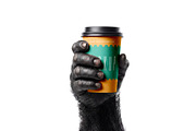 Gorilla Character Mockup Set, a Merchandise Mockup by dpi (Thumbnail 5 of 9)