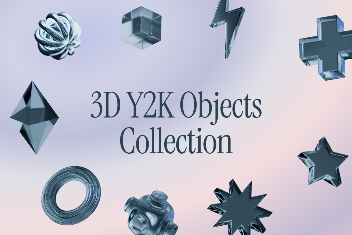 3D Y2K Objects Collection, an Object Graphic by Illustrava (Photo 7 of 7)