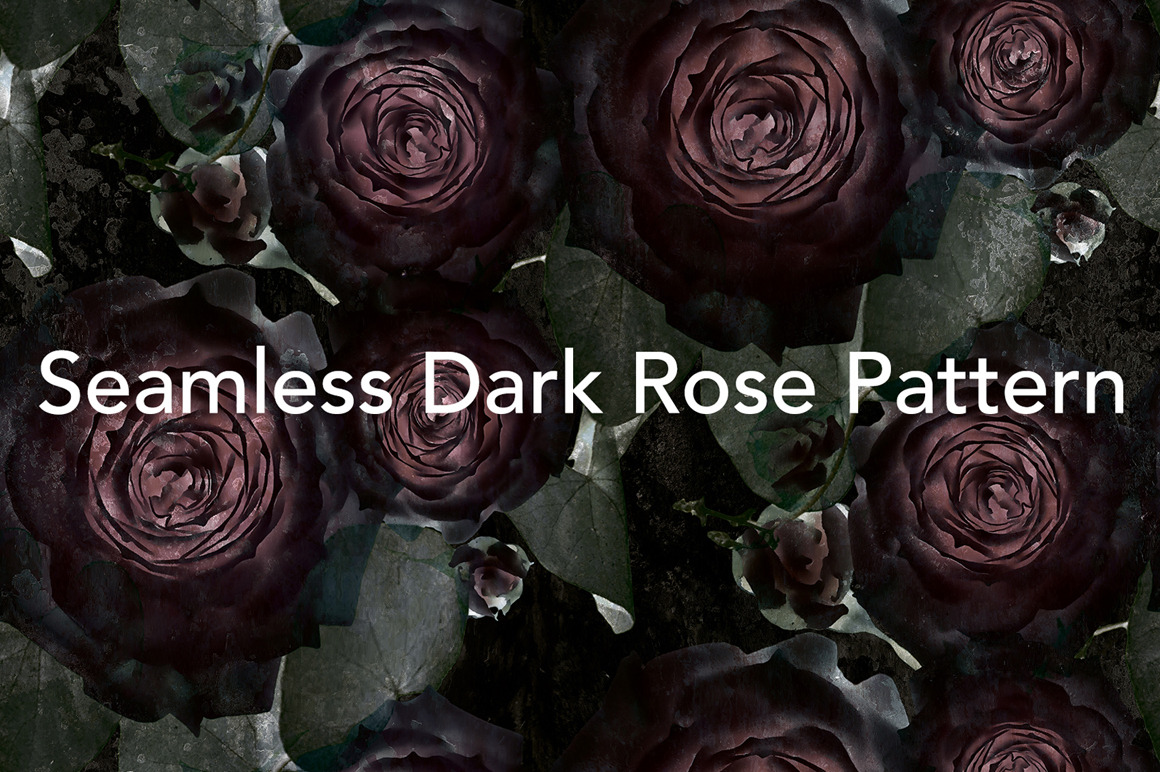 Dark Rose Tileable Pattern, a Pattern Graphic by Studio W&W