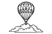 Hot Air Balloon Silhouette Bundle, an Object Illustration by Gaye Art (Thumbnail 22 of 31)