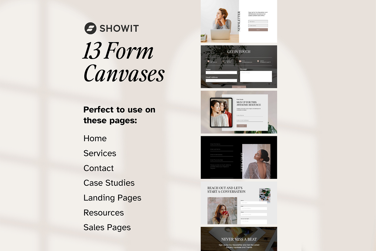 50 Showit Canvas Add-Ons, a Websites & App Template by Amanda Pena Design (Photo 4 of 13)