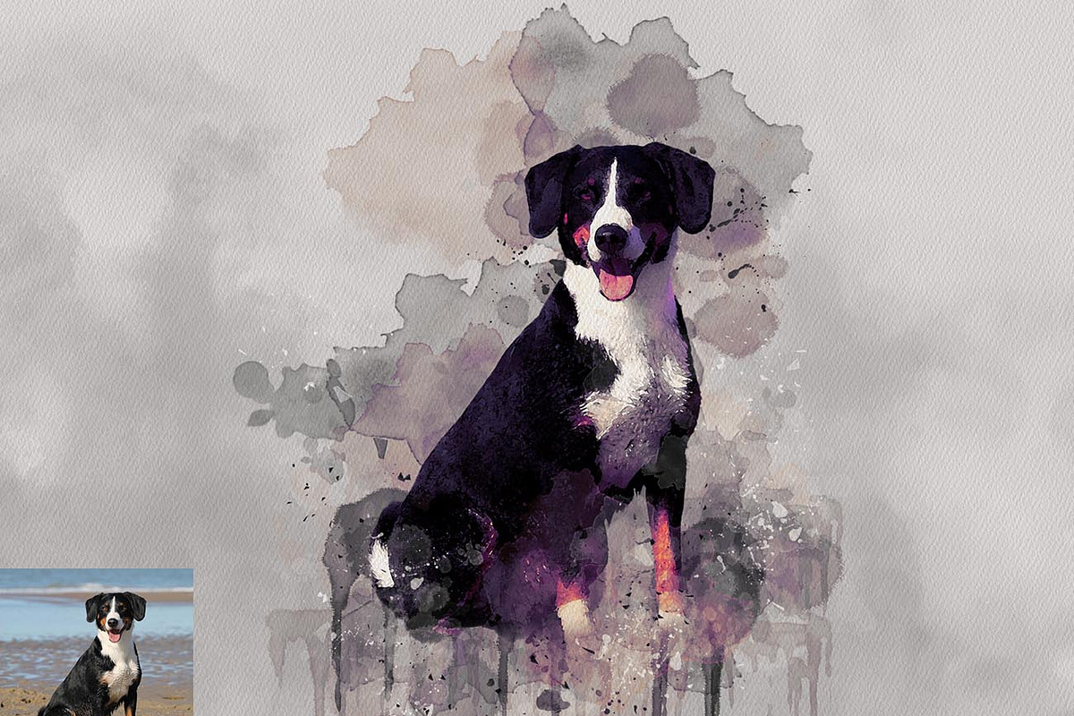 Watercolor Aura Portrait Ps Action, an Action Add-On by Studio Retouch (Photo 10 of 17)
