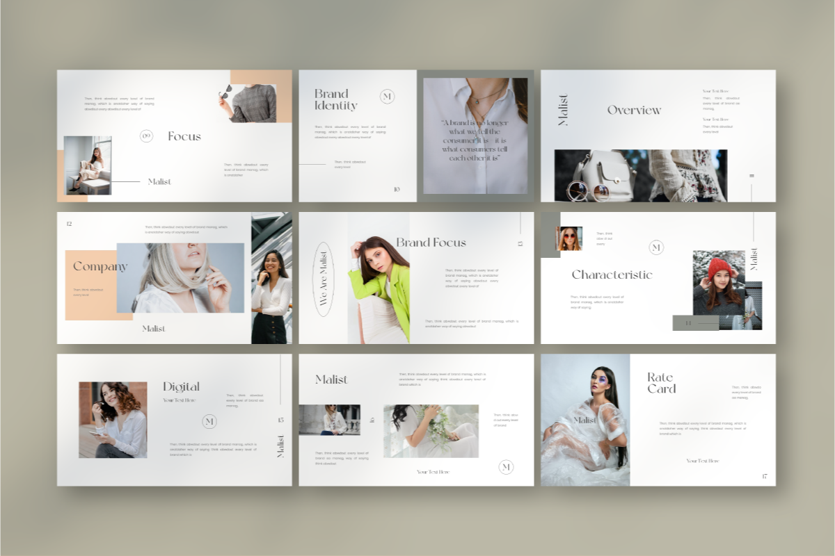 MALIST Google Slide Template, a Presentation Template by Inkofert (Photo 5 of 10)