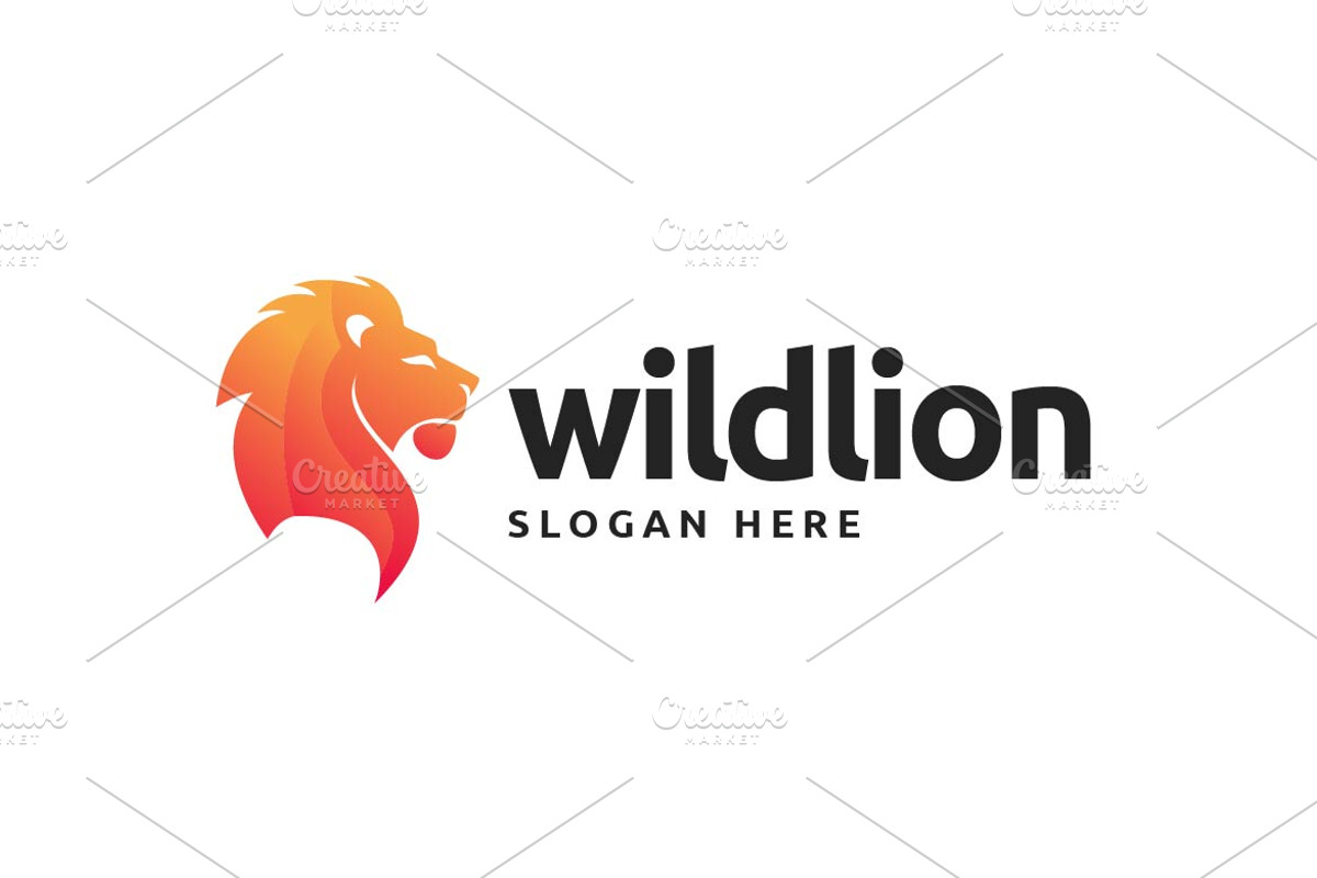 Lion Logo Template, a Branding & Logo Template by Artiveko (Photo 2 of 3)
