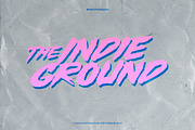 Blaster Font, a Script Font by Indieground Design Inc. (Thumbnail 7 of 8)