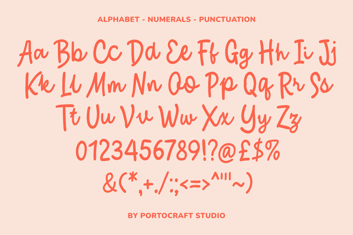 Palate Notes Script, a Script Font by Portocraft (Photo 5 of 10)