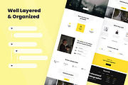 Videographer Web Design, a Wireframe Template by INSPR STD (Thumbnail 5 of 6)