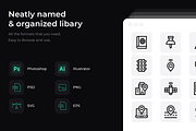 50 Location icons, an Outline Icon by Wencory (Thumbnail 1 of 2)