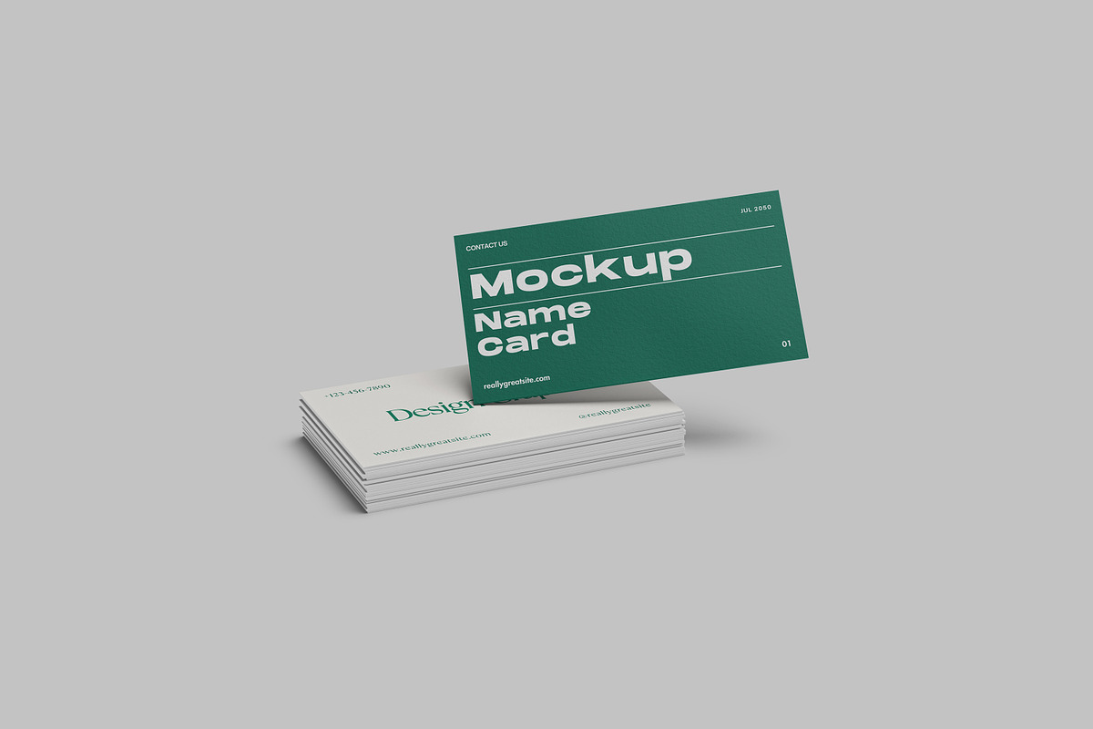 Name Card Mockup, an Advertising Mockup by Difa Design (Photo 6 of 6)