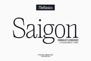 Saigon Minimalist Serif - Basic Pack