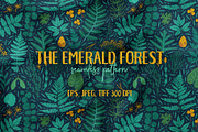 The emerald forest. Pattern design., a Pattern Graphic by MagicForestory (Thumbnail 1 of 4)