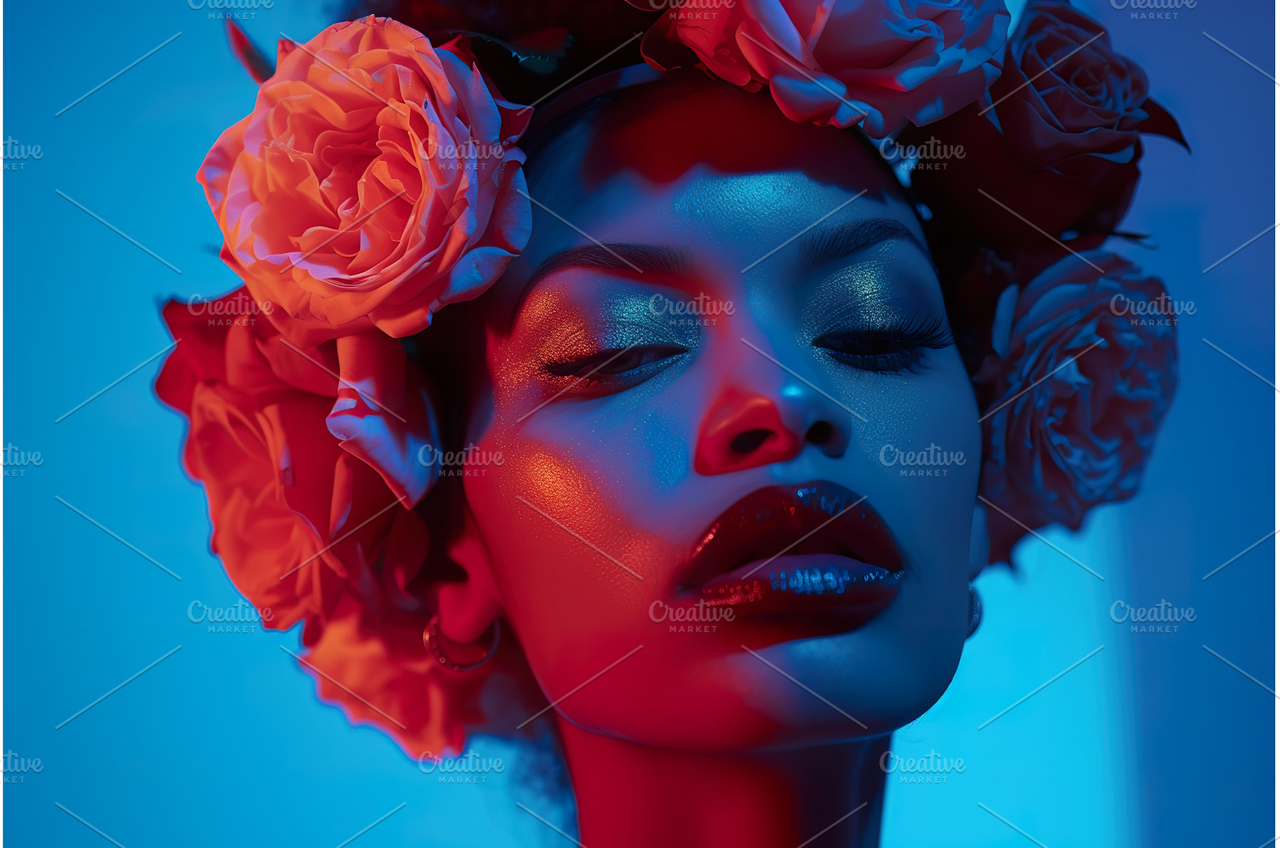 Female portrait with floral, a Beauty & Fashion Photo by Lermont51
