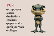 Cute cartoon Lizard. TShirt Sticker, an Animal Illustration by KENO Mascots (Thumbnail 8 of 8)