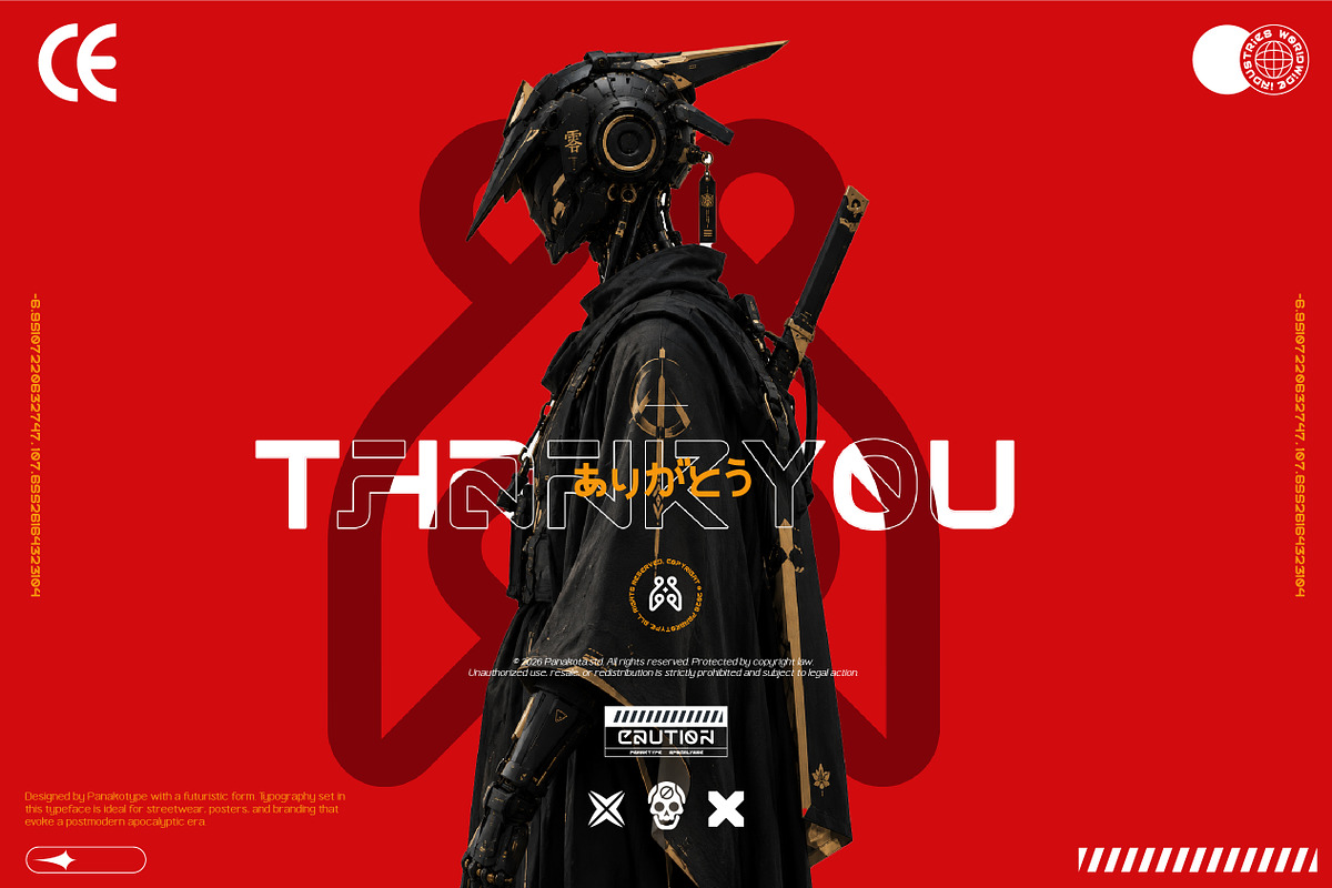 Antropic sci-fi Typeface, a Sans Serif Font by panakota studio (Photo 7 of 7)