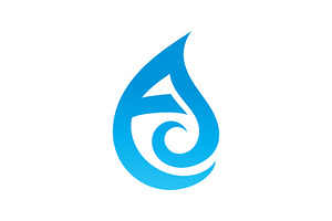 A Water Drop Logo, a Branding & Logo Template by Saba Vector