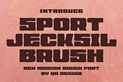 Sport Jecksil Brush, a Handwritten Font by QR Design Studio (Thumbnail 1 of 7)