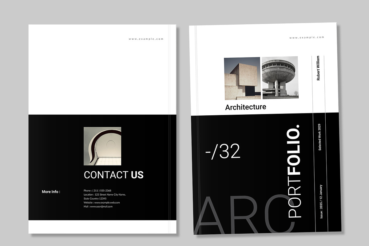 Architecture Portfolio Canva, a Brochure Template by NorthPeak (Photo 6 of 6)