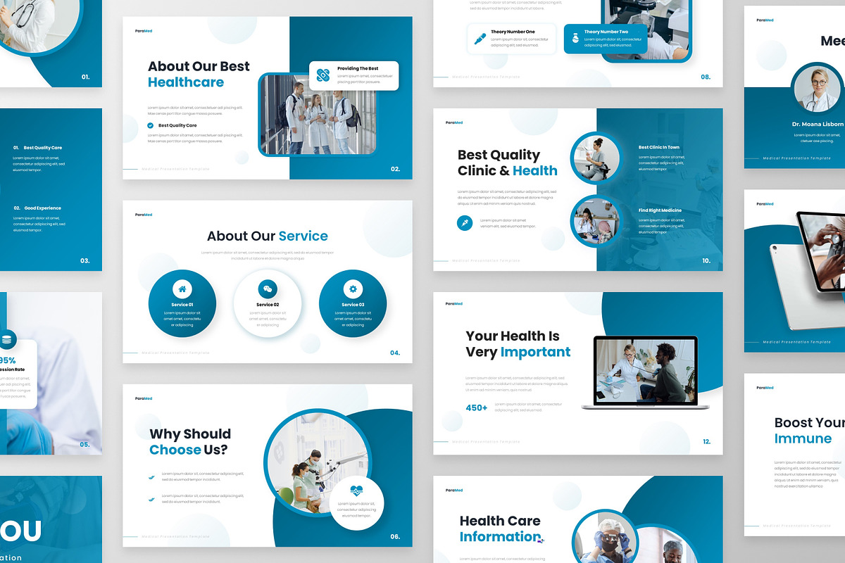 Paramed - Medical PowerPoint, a Presentation Template by GraphauseProject (Photo 5 of 6)