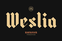 CS Weslia – Gothic Font
