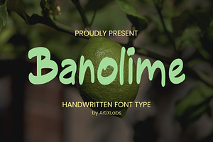 Banolime Handwrittetn Font Type