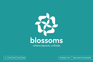 Flower Geometric Logo Design, a Branding & Logo Template by muhisya
