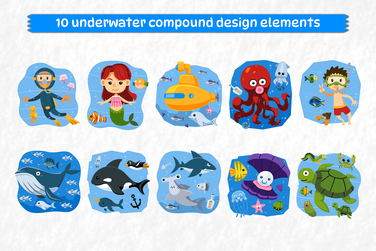 Worksheet Kit Underwater, an Education Illustration by arsansp (Photo 3 of 5)