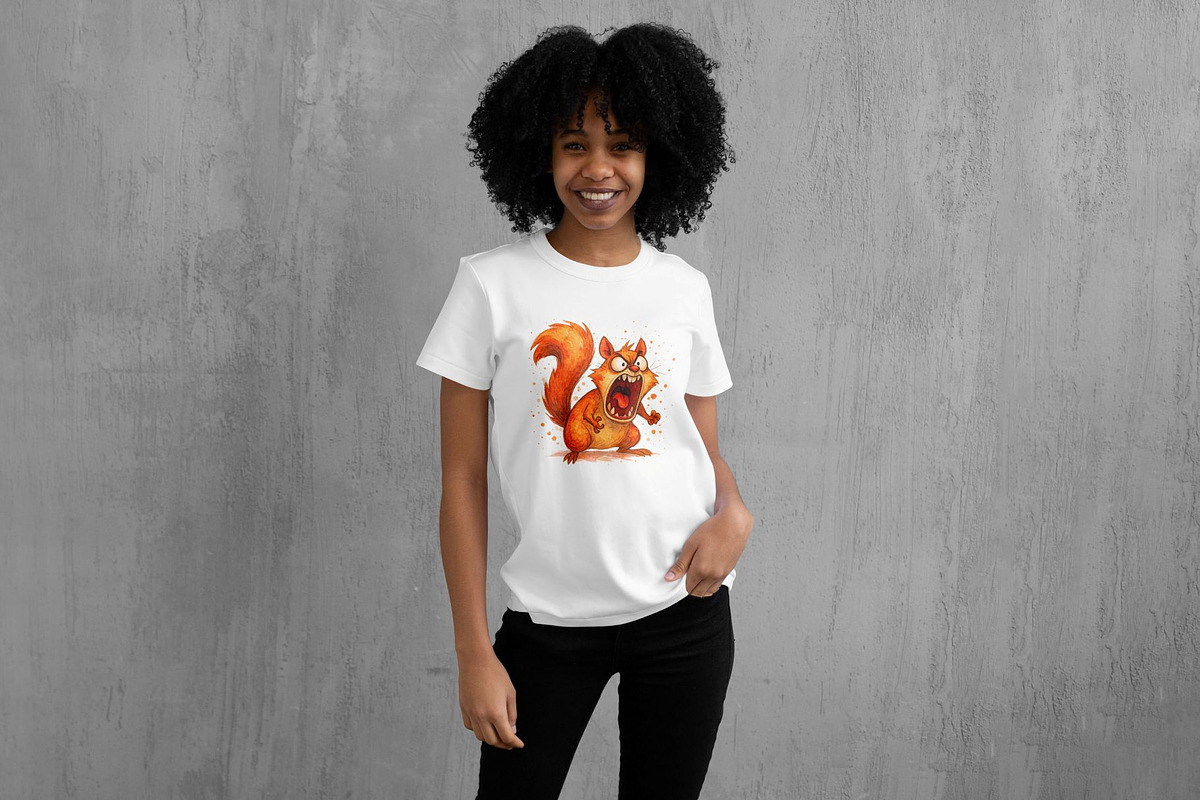 Funny Squirrel Clipart Bundle, an Animal Illustration by GeoWander (Photo 4 of 4)