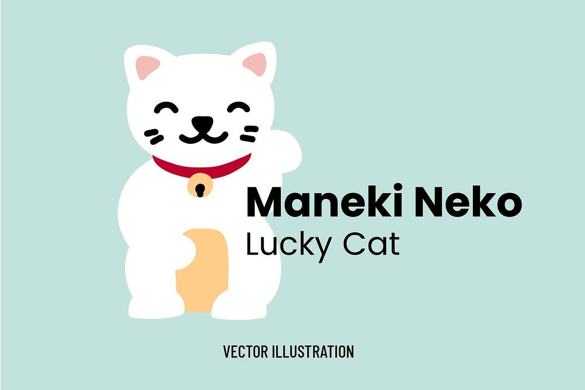 Maneki Neko / Lucky Cat, an Object Graphic by Goodputty (Photo 1 of 3)