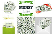 Financial Concepts with Money, a Finance Illustration by TAlex (Thumbnail 1 of 6)