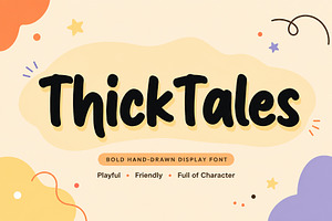 ThickTales, a Script Font by Wow Magic