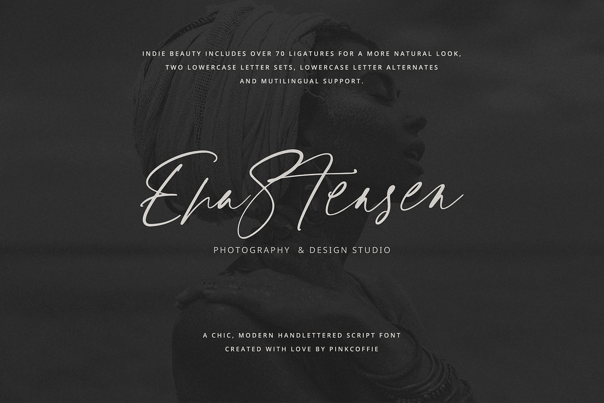 Indie Beauty Chic Handlettered Font, a Script Font by Pink Coffie (Photo 15 of 30)
