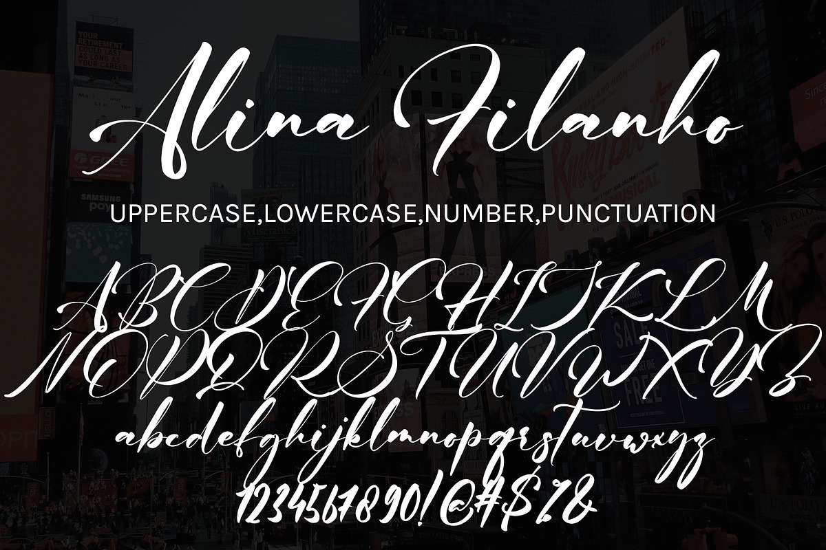 Alina Filanho, a Handwritten Font by HaKi Studio (Photo 5 of 5)