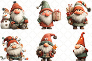 Christmas Gnome Clipart, an Illustration by Black Bird Studio (Thumbnail 4 of 6)