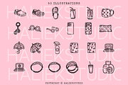 Girly Aesthetic Icons SVGs, a Decorative Illustration by HalieKStudio (Thumbnail 2 of 9)