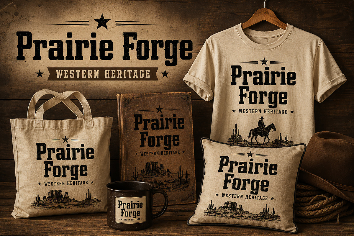 Prairie Forge, a Slab Serif Font by Wow Magic (Photo 2 of 5)
