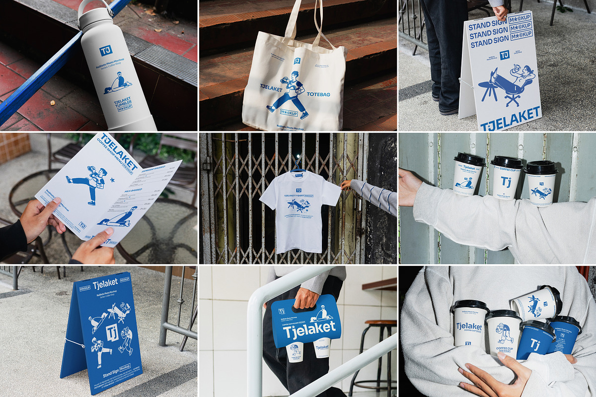 Urban Cafe Branding & Merch Mockups, an Advertising Mockup by Vitora Mockup (Photo 1 of 15)