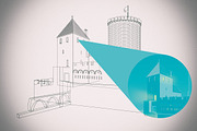 Foggy castle, an Illustration by Paulina Buzniak (Thumbnail 3 of 5)