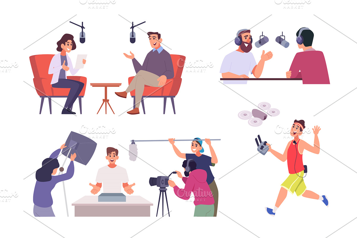 Video production. Professional video, a Person Illustration by Onyx