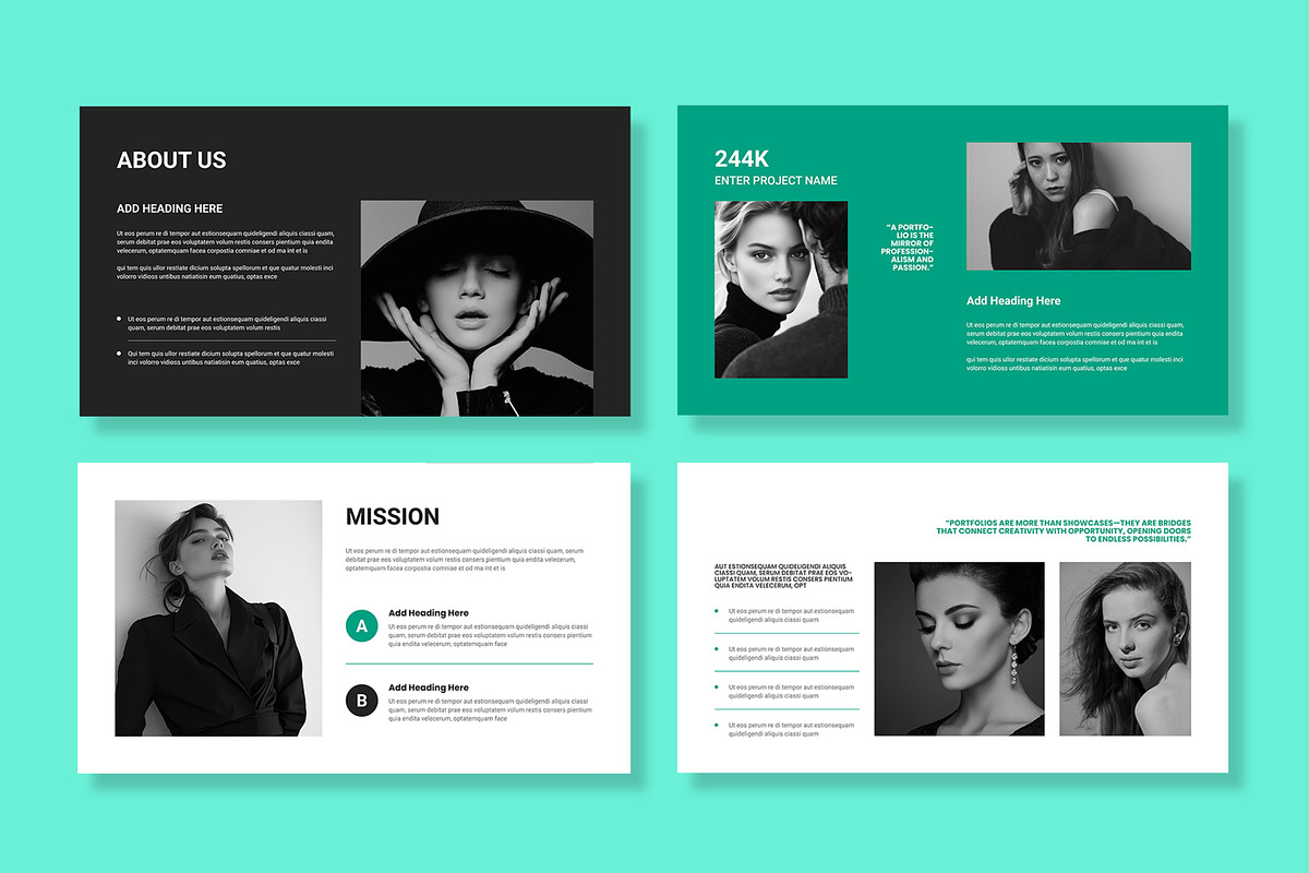 Modern Portfolio Presentation Degsin preview 4
