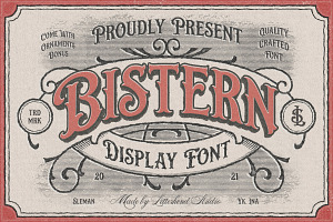 Bistern - Victorian Display Font, a Font by Letterhend Studio