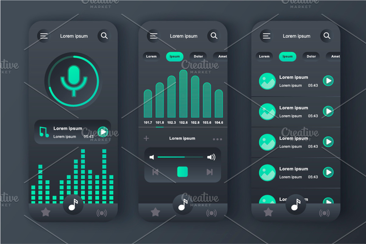 Unique Mobile App UI Kit, an App Template by alexdndz (Photo 19 of 36)